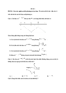 Đề thi Cuối kì 1 Toán 12 Cánh diều (Đề 1)