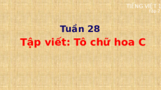 Giáo án Powerpoint Tập viết: Tô chữ hoa C Tiếng việt lớp 1 Cánh diều