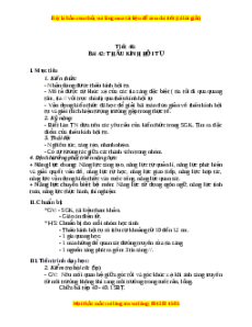 Giáo án Thấu kính hội tụ Vật lí 9
