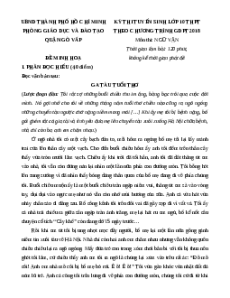 Đề minh họa thi vào lớp 10 Ngữ văn 2025 - Phòng GD Gò Vấp