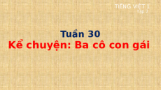 Giáo án Powerpoint Kể chuyện: Ba cô con gái Tiếng việt lớp 1 Cánh diều