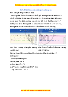 Lý thuyết Tin học 10 Cánh diều Bài 5: Thực hành viết chương trình đơn giản