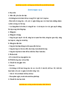 Giáo án Ôn tập học kì 2 (2024) Kết nối tri thức