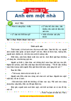 Bài tập cuối tuần Tiếng việt lớp 3 Tuần 25 Cánh diều (có lời giải)