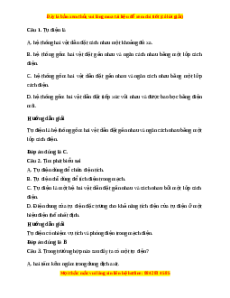Trắc nghiệm Tụ điện Vật lí 11 Kết nối tri thức