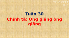 Giáo án Powerpoint Chính tả: Nghe viết: Ông giẳng ông giăng Tiếng việt lớp 1 Cánh diều