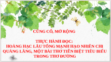 Giáo án Powerpoint Củng cố, mở rộng trang 111 Ngữ văn 9 Kết nối tri thức