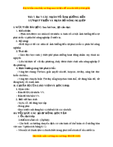 Giáo án Bài 7 Địa lí 9: Các nhân tố ảnh hưởng đến sự phát triển và phân bố nông nghiệp