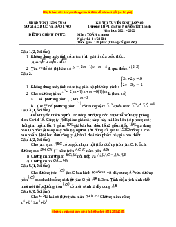 Đề thi vào 10 môn Toán tỉnh Kon Tum năm 2022