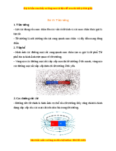 Lý thuyết KHTN 7 Kết nối tri thức Bài 19: Từ trường