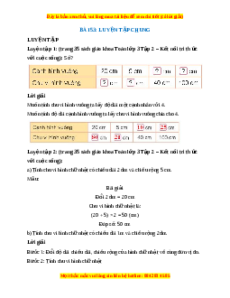 Giải Sgk Toán lớp 3 Bài 53: Luyện tập chung (Kết nối tri thức)