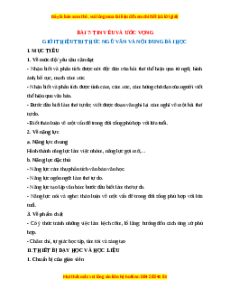 Giáo án Tin yêu và ước vọng (2024) Kết nối tri thức