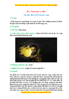 Tác giả - tác phẩm Bài 1: Thần thoại và sử thi Ngữ văn 10 Cánh diều