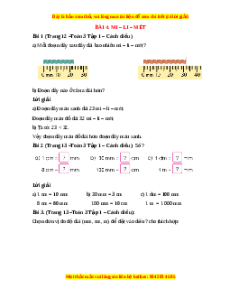 Giải Sgk Toán lớp 3 Bài 4: Mi-li-mét (Cánh diều)