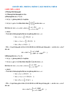 Chuyên đề Toán ôn thi Tốt nghiệp 2025 có giải chi tiết