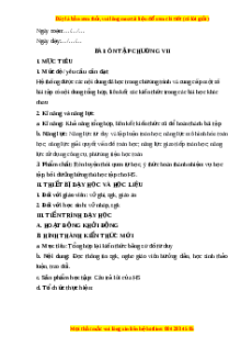 Giáo án Bài tập cuối chương VII Toán 6 Kết nối tri thức