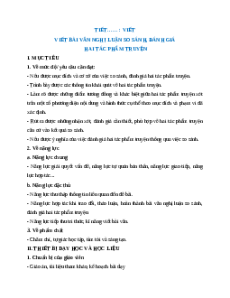 Giáo án Viết bài nghị luận so sánh, đánh giá hai tác phẩm truyện Ngữ Văn 12 Cánh diều