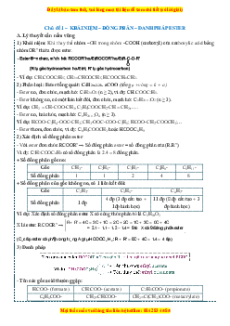 Chuyên đề dạy thêm Hóa học 12 (sách mới) có đáp án