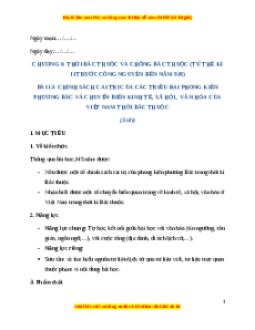 Giáo án Bài 14 Lịch sử 6 Cánh diều (2024): Chính sách cai trị của các triều đại phong kiến