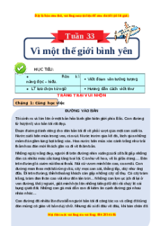 Bài tập cuối tuần Tiếng Việt 4 Tuần 33 Kết nối tri thức (có lời giải)