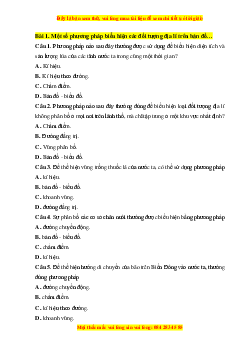 Bộ trắc nghiệm Địa lí 10 Chân trời sáng tạo (có đáp án)