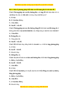 Bộ trắc nghiệm Địa lí 10 Chân trời sáng tạo (có đáp án)