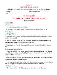 Giáo án Ôn tập chủ đề 8 Khoa học tự nhiên 9 Cánh Diều