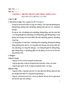 Giáo án Bài tập cuối chương 5 Toán 12 Kết nối tri thức