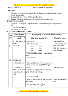Giáo án Bài 32 Toán lớp 5: Khái niệm số thập phân