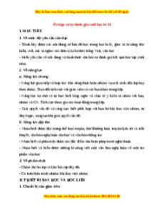 Giáo án Ôn tập học kì 2 (2024) Ngữ văn 8 Cánh diều