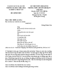 Bộ 37 Đề tuyển sinh vào lớp 10 Văn Chuyên năm 2025 cả nước (có lời giải)