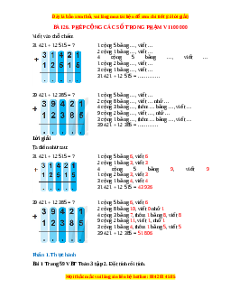 VBT Toán lớp 3 Bài 26 (Chân trời sáng tạo): Phép cộng các số trong phạm vi 100 000