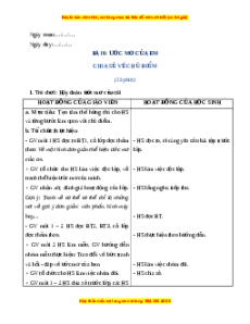 Giáo án Ước mơ của em Tiếng Việt lớp 4 Cánh diều