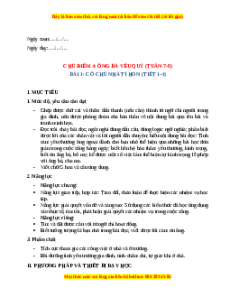 Giáo án Cô chủ nhà tí hon Tiếng Việt 2 Chân trời sáng tạo