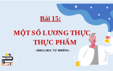 Giáo án Powerpoint Bài 15 Hóa học - KHTN 6 Kết nối tri thức: Một số lương thực, thực phẩm