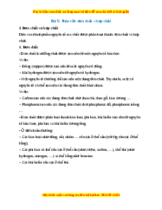 Lý thuyết KHTN 7 Kết nối tri thức Bài 5: Phân tử - Đơn chất - Hợp chất