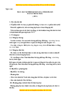 Giáo án Gdtc 3 Bài 4 Kết nối tri thức: Động tác phối hợp dẫn bóng – ném rổ hai tay trước ngựci