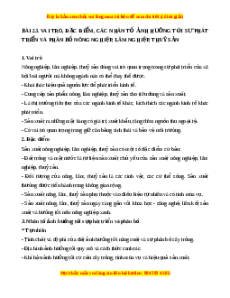 Lý thuyết Bài 23 Địa lý 10 Chân trời sáng tạo: Vai trò, đặc điểm, các nhân tố ảnh hưởng tới phát triển và phân bố nông nghiệp, lâm nghiệp, thủy sản