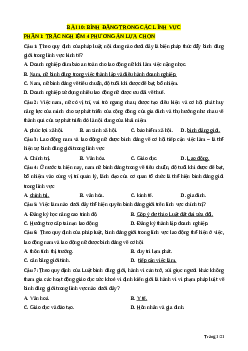 Trắc nghiệm Bài 10 Kinh tế pháp luật 11 Đúng-Sai, Trả lời ngắn: Bình đẳng giới