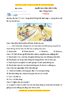 Bài tập cuối tuần Tiếng việt 5 Tuần 32 (có lời giải)