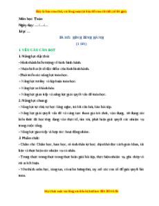 Giáo án Hình bình hành Toán lớp 4 Cánh diều