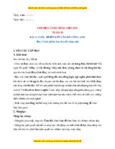 Giáo án Tiếng Việt lớp 4 Học kì 2 Chân trời sáng tạo