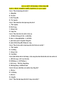 Trắc nghiệm Bài 16: Một số ngành công nghiệp Địa lí 12 Đúng-Sai, Trả lời ngắn sách mới 2025
