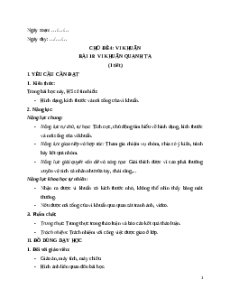 Giáo án Bài 18: Vi khuẩn quanh ta Khoa học lớp 5 Chân trời sáng tạo