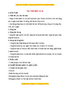 Giáo án Ôn tập cuối kì 2 (2024) Chân trời sáng tạo