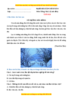 Bài tập cuối tuần Tiếng việt lớp 2 Tuần 28 Cánh diều (có lời giải)