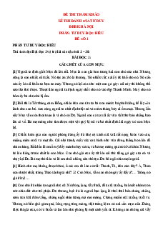 15 Đề thi ĐGTD ĐHBK Hà Nội TSA phần Tư duy đọc hiểu (có lời giải)