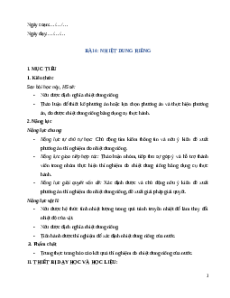 Giáo án Bài 4 Vật Lí 12 Kết nối tri thức (2025): Nhiệt dung riêng