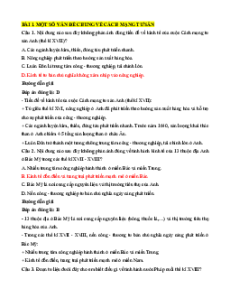 Bộ trắc nghiệm Lịch sử 11 Chân trời sáng tạo có đáp án