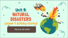 Giáo án điện tử Unit 9: Natural disasters Tiếng Anh 8 Global success